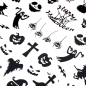 Preview: Nail Art Sticker Black Halloween